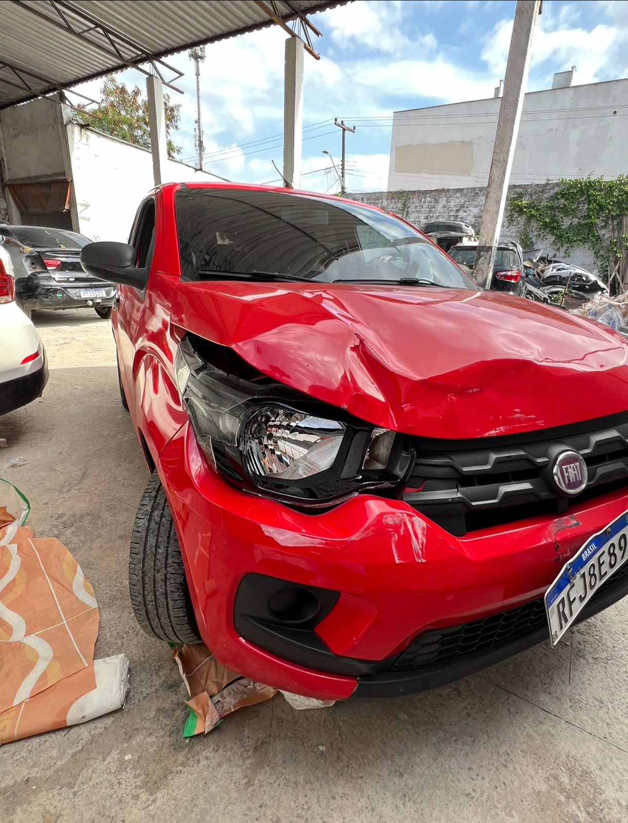 Veículo na oficina parceira