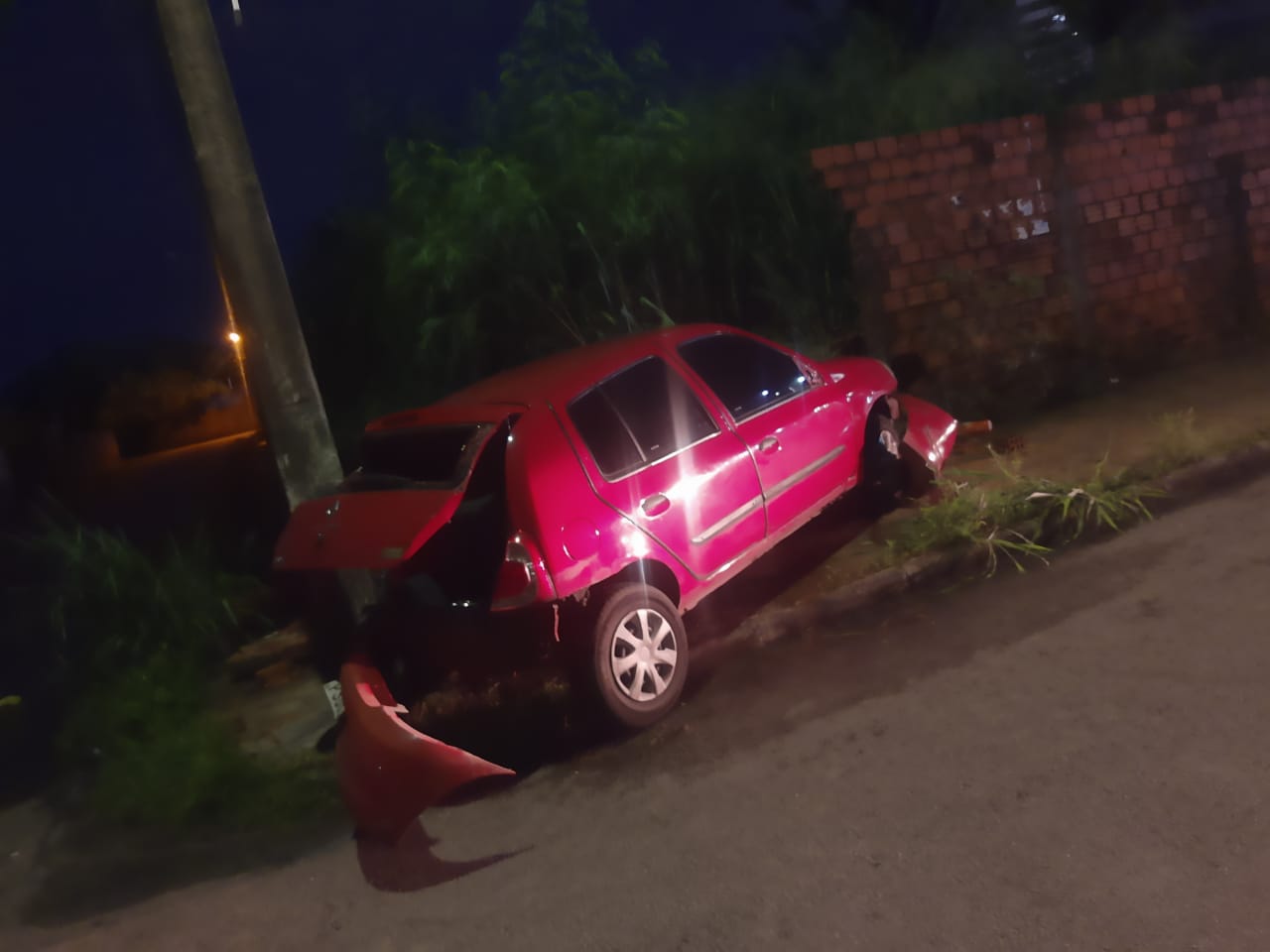 Veículo no local do sinistro